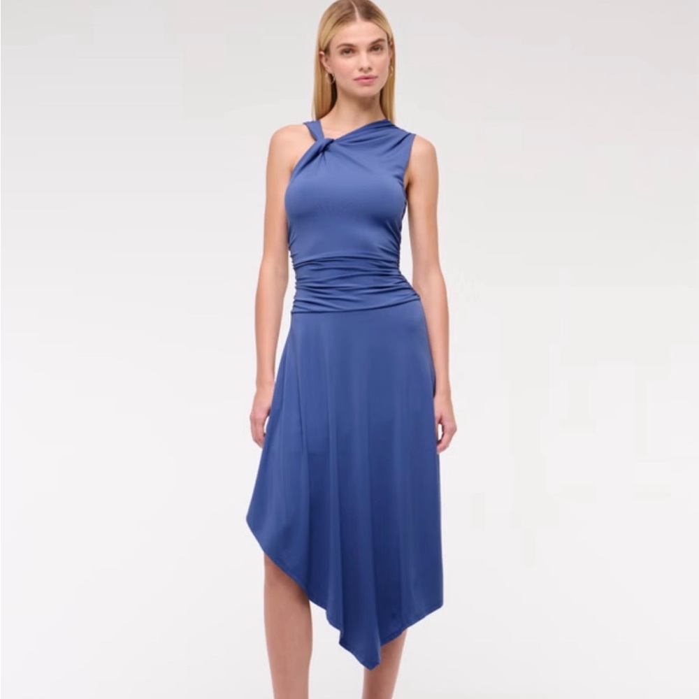 Elegant Abercrombie Blue Asymmetrical Dress